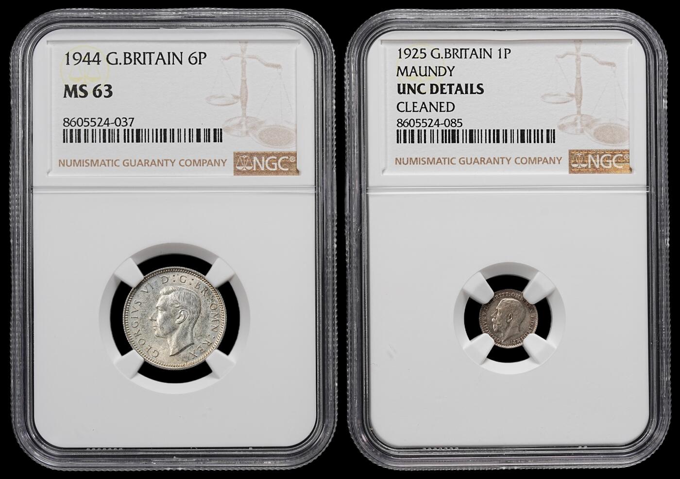 修遠堂世界钱币第九十二期 NGC评级 英国银币两枚