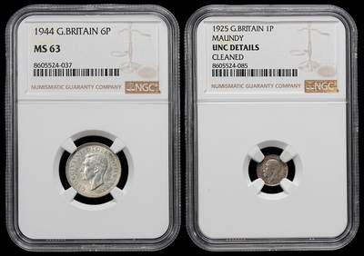 修遠堂世界钱币第九十二期 - NGC评级 英国银币两枚