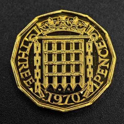 【淘币小摊】实时拍第七百九十一拍   散币纸币套币场   满百包邮可预留二周 每周一统一发货   - 英国1970年3便士精制铜币