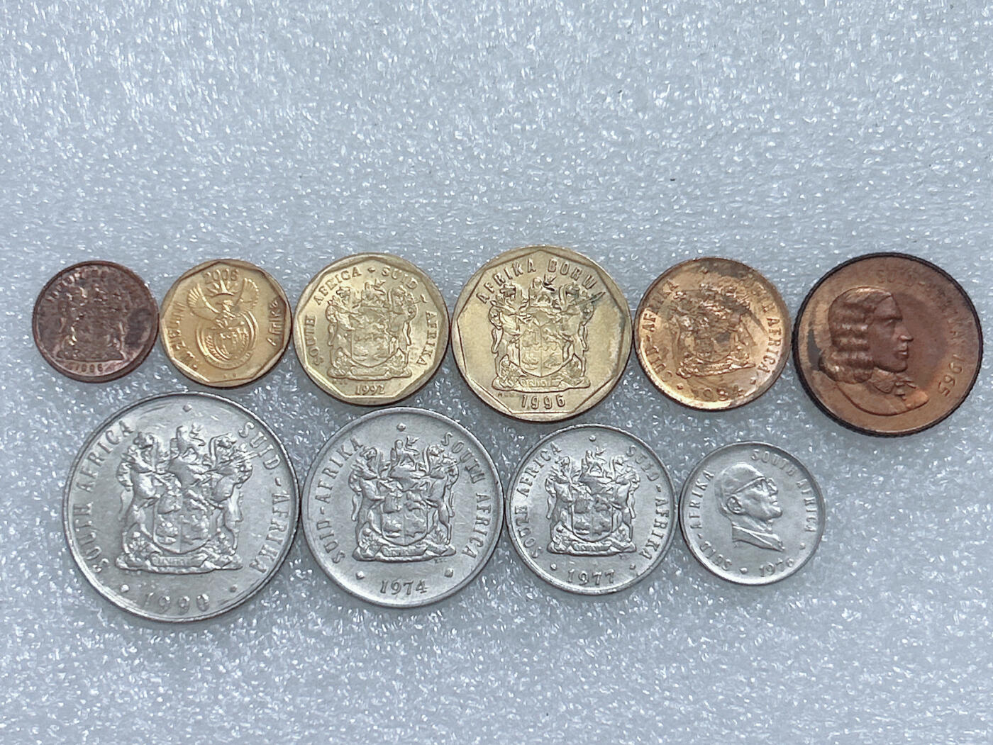 第一海外回流一元起拍收藏 散集专场  第263期 南非硬币  10枚 带光好品