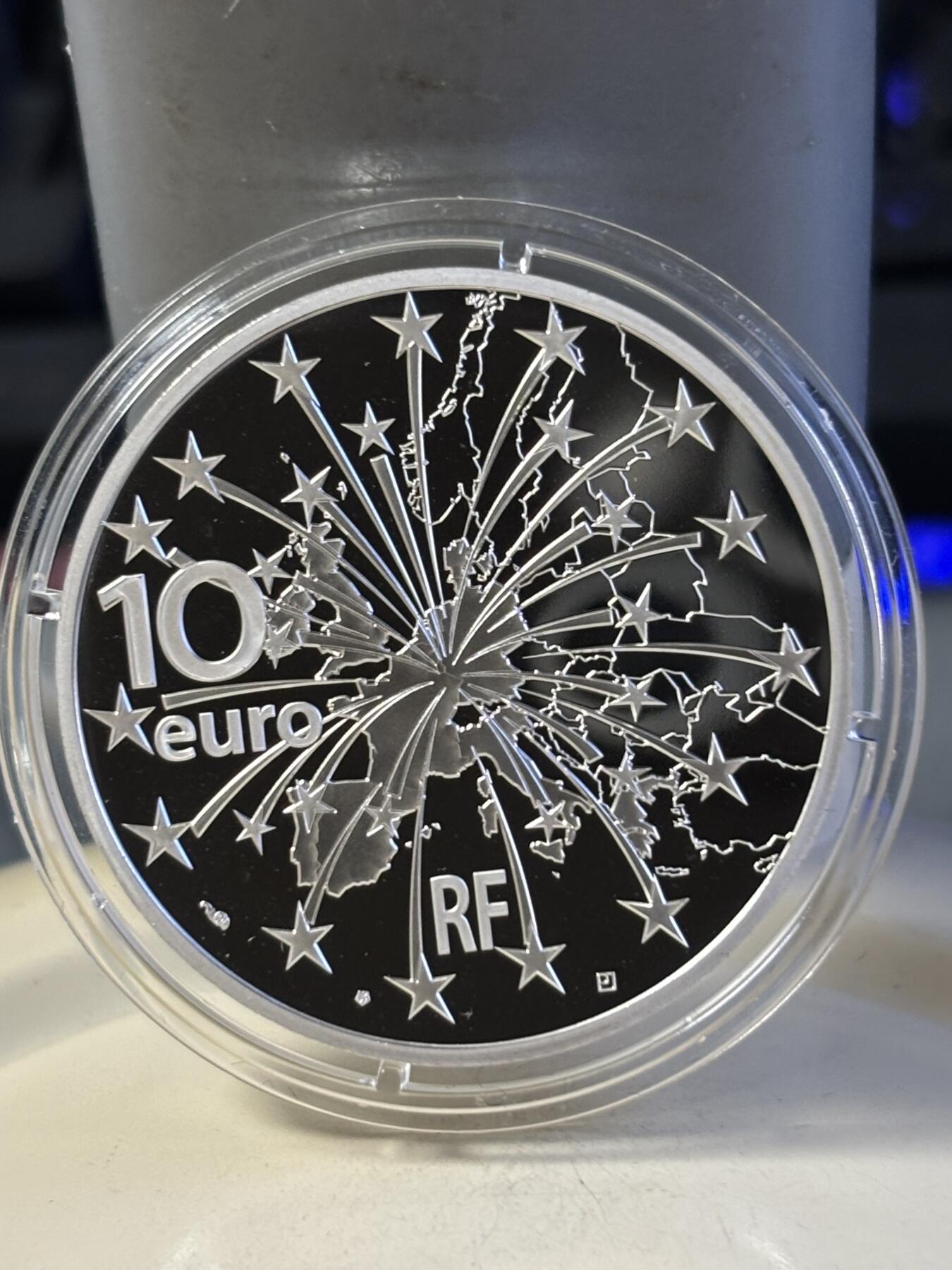 第181期拍卖 法国2018年法德条约纪念银币，22.2克