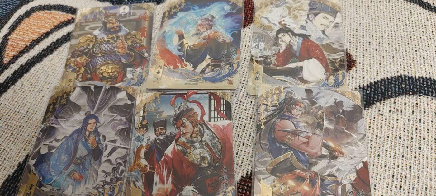 秋原瞳的小店第二十八期（持续收拍，深夜入冬的稀雨，总是静寂的……） 卡游三国流芳传韵6张不同