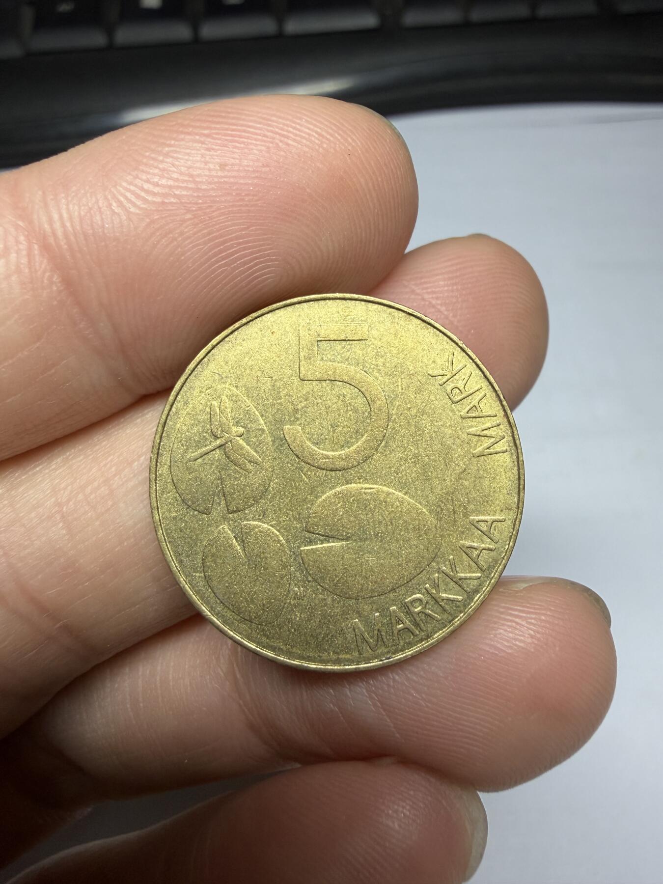 2025年集古藏今外币拍卖第十期-第3场—（总第283拍），可以寄存60天，满160元包邮。 1993年芬兰5马克