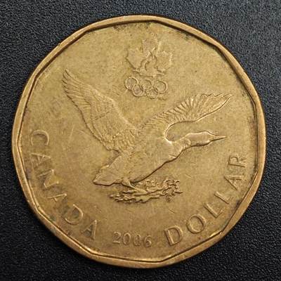 【淘币小摊】实时拍第七百九十一拍   散币纸币套币场   满百包邮可预留二周 每周一统一发货   - 加拿大2006年一元奥运会纪念币