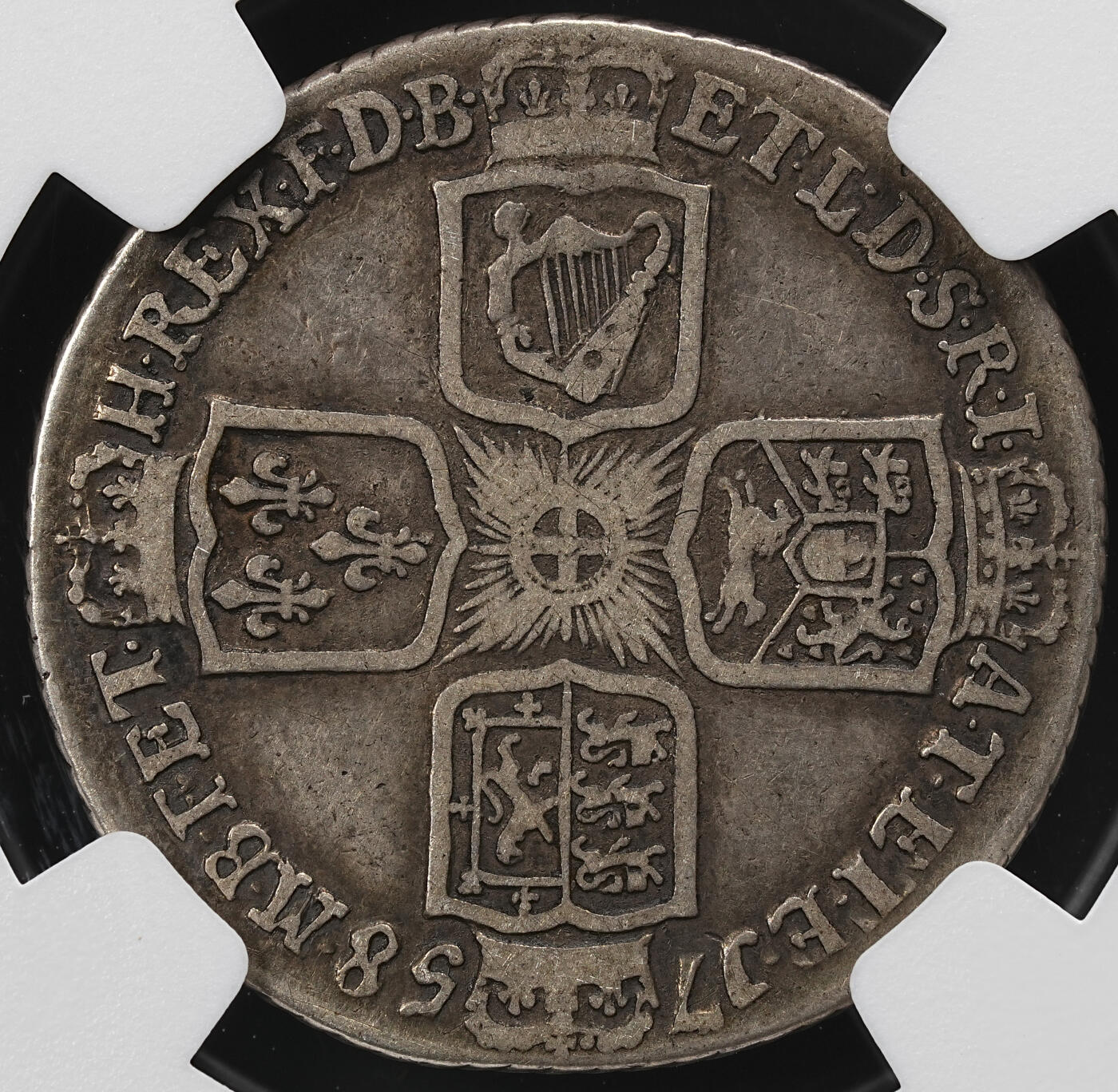 修遠堂世界钱币第九十二期 NGC VF25 1758年英国1先令银币