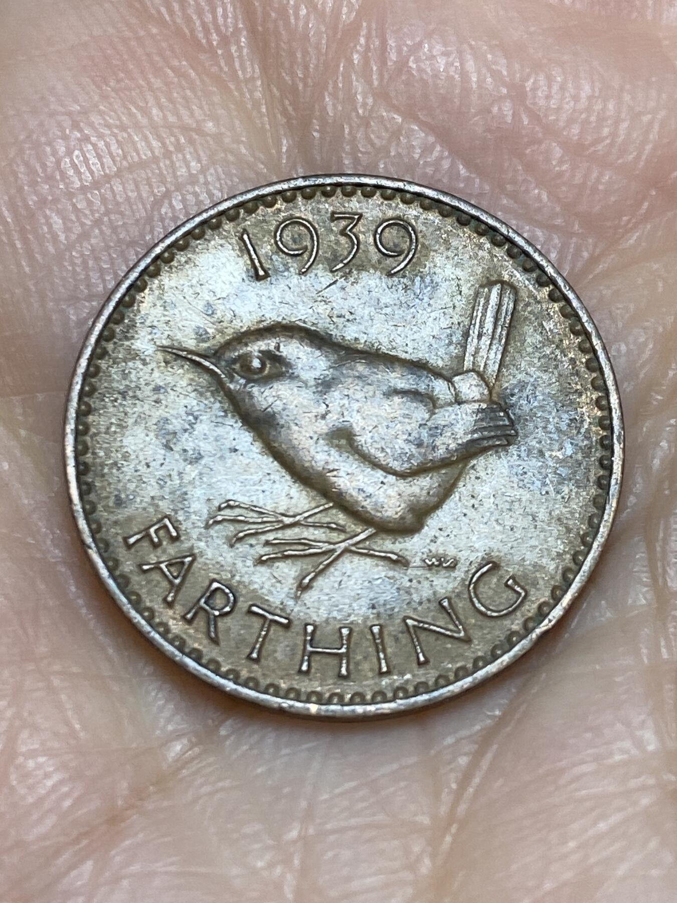 2025年第一百二十五场(总第一百五十一场）外国好品散币(免佣金) 英国🇬🇧1939年1法新(乔治六世第一版)