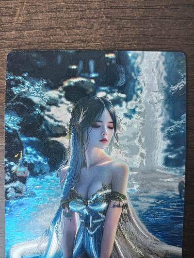 花开卡拍第46期（11月9号周日截拍，品控勿拍!!!拍品不寄存，运费5元，自制卡难免瑕疵，可能存在轻微撞角爆边等出厂瑕疵，品控介意勿拍！） - 奇点 小白 1张 粗闪