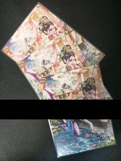 花开卡拍第46期（11月9号周日截拍，品控勿拍!!!拍品不寄存，运费5元，自制卡难免瑕疵，可能存在轻微撞角爆边等出厂瑕疵，品控介意勿拍！） - 绝色绘卷 西施 普卡3张