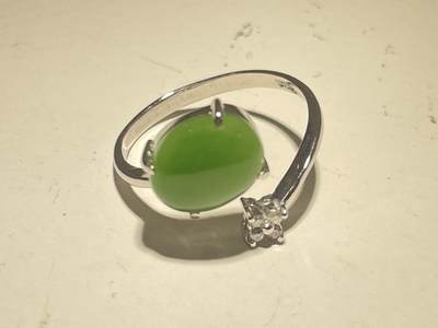 亿嘉拍卖2025年秋季私人典藏拍卖 - 18K金碧玉戒指