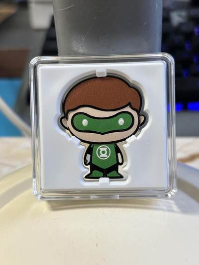 第180期拍卖【长期征集拍品】【北京币展专场】 - 纽埃2020年Chibi漫威系列卡通形象绿灯侠1盎司银币，999银，发行2000枚