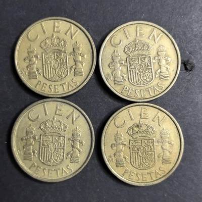 各国硬币第6期 无佣金 - 西班牙100比赛塔4个