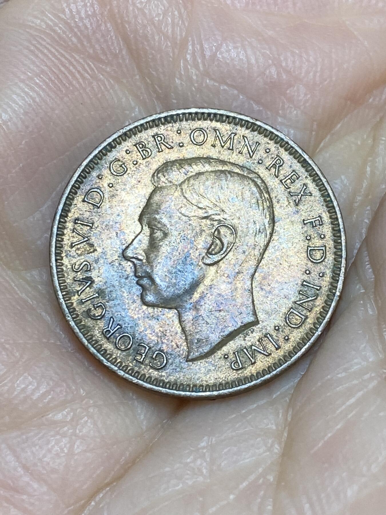 2025年第一百二十五场(总第一百五十一场）外国好品散币(免佣金) 英国🇬🇧1939年1法新(乔治六世第一版)