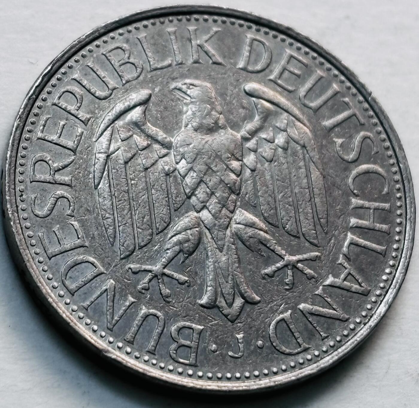 文馨钱币收藏第 279 场，银币，纪念铜章场 长期接收代拍品 1984 年德国 1 马克 J 版