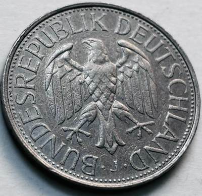 文馨钱币收藏第 279 场，银币，纪念铜章场 长期接收代拍品 - 1984 年德国 1 马克 J 版