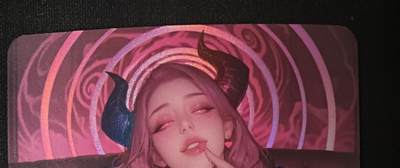 花开卡拍第46期（11月9号周日截拍，品控勿拍!!!拍品不寄存，运费5元，自制卡难免瑕疵，可能存在轻微撞角爆边等出厂瑕疵，品控介意勿拍！） - 大雷芳华 魅魔 彩闪1张