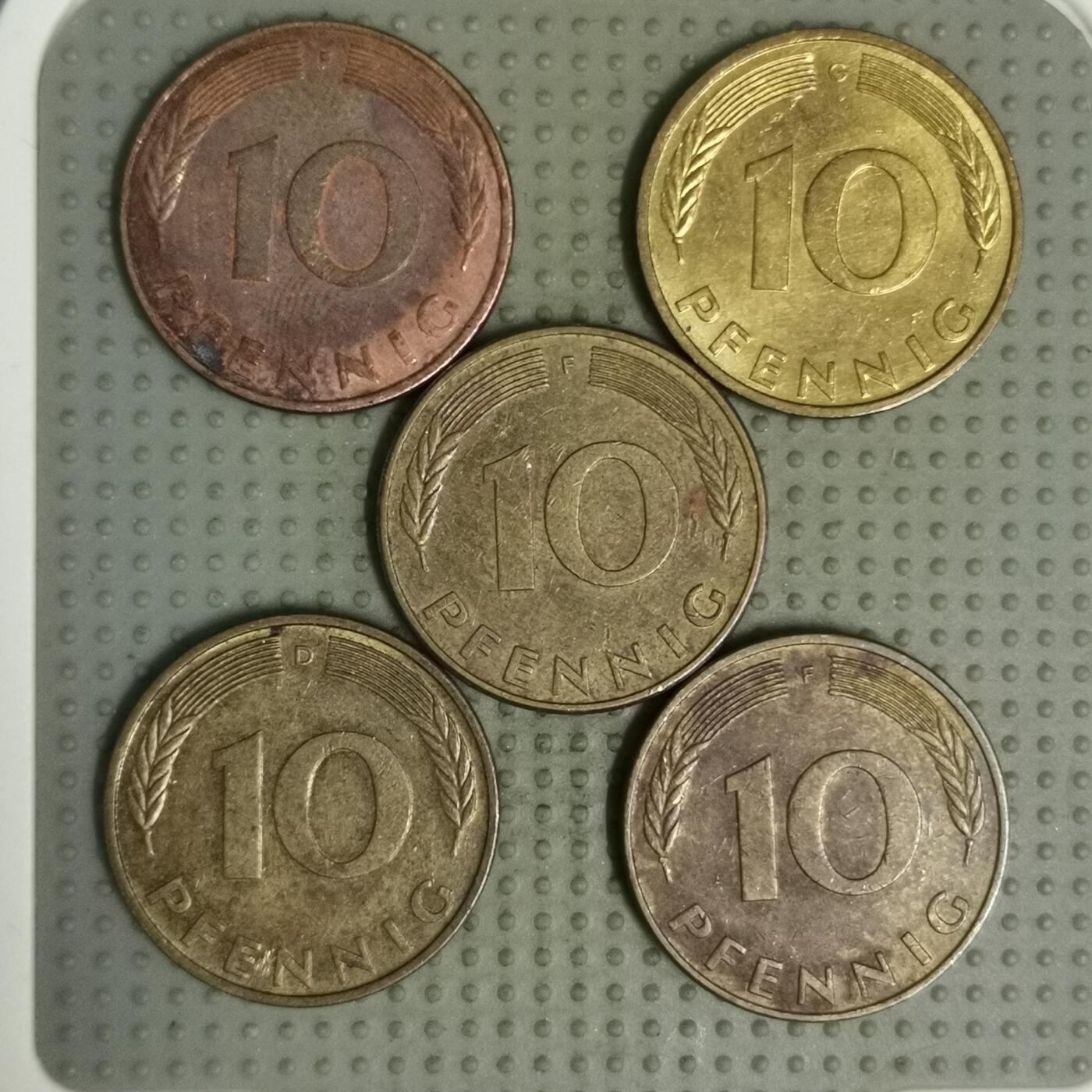 2025年第111场各国散币拍卖（总第111场） 德国10芬尼5枚