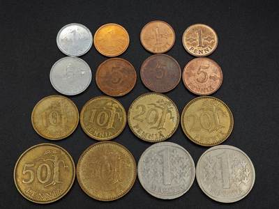 【淘币小摊】实时拍第七百九十一拍   散币纸币套币场   满百包邮可预留二周 每周一统一发货   - 芬兰16枚