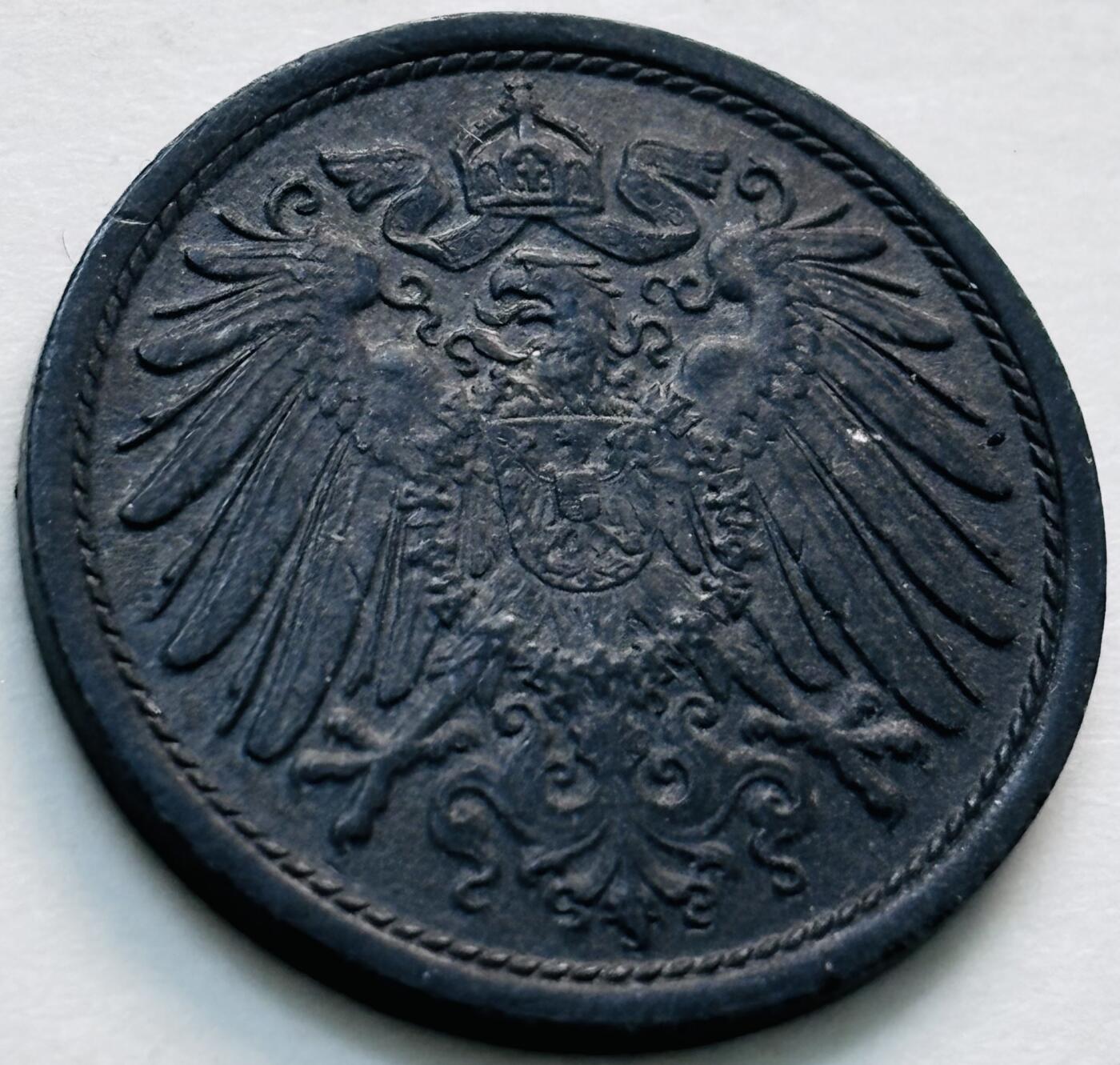 文馨钱币收藏第 279 场，银币，纪念铜章场 长期接收代拍品 少见极美品 1920 年德意志帝国 第五版 10 芬尼锌币（一战时期）