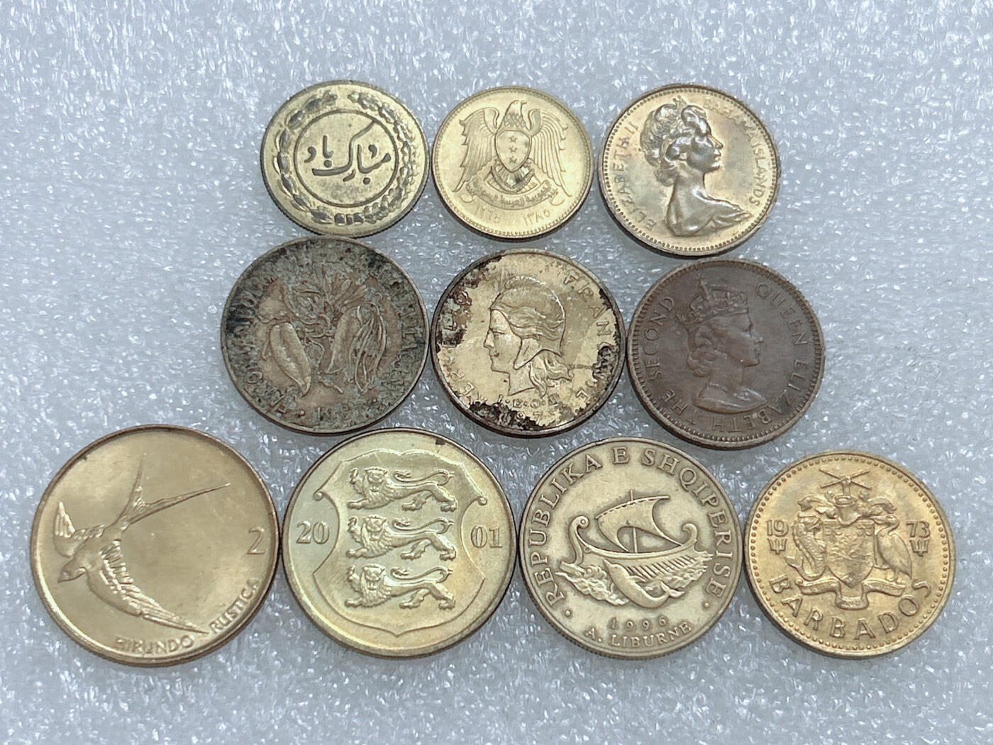 第一海外回流一元起拍收藏 散集专场  第263期 黄铜币一组 10枚