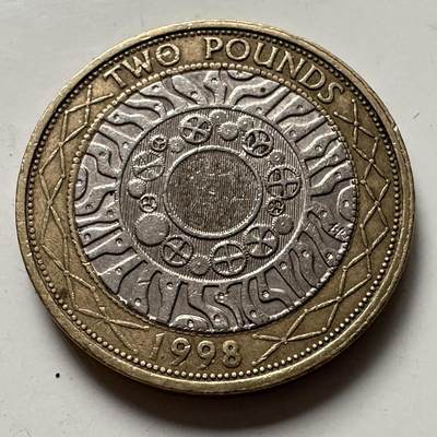 🌹外币初藏🌹🐯2025年第125场  每周二四六晚8️⃣点 接代拍 - 英国1998年2英镑