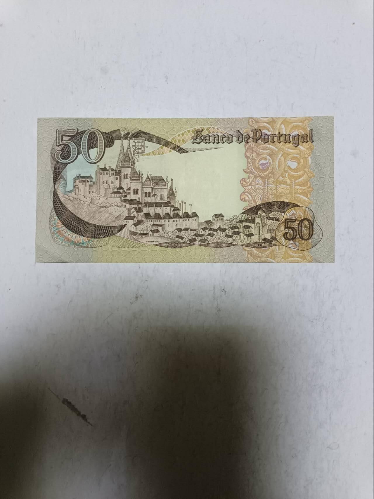 【20251110】非全新纸币第302场 葡萄牙1968年50埃斯库多
