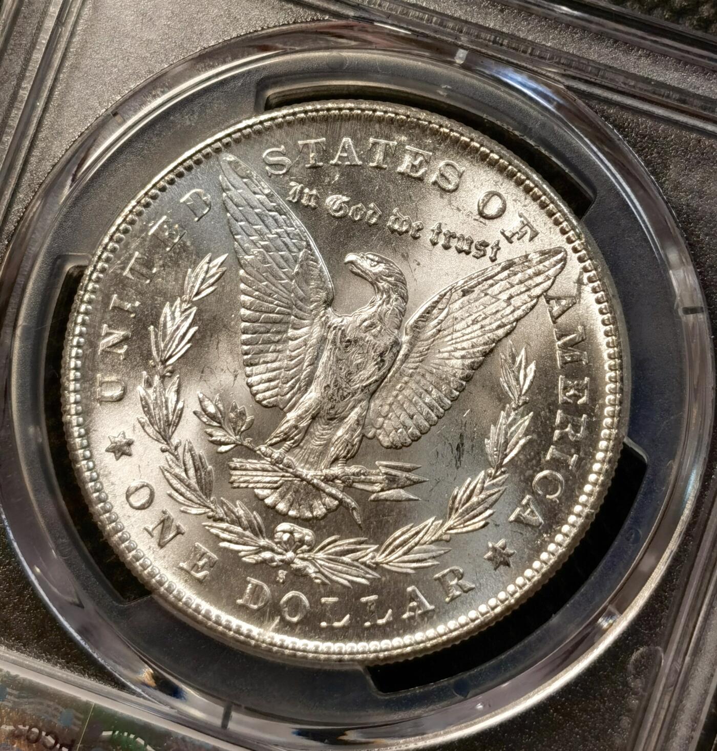 甄臻铺-世界币章拍卖（第38期）立冬小精品场，送拍享返佣金等优惠多多 PCGS-MS63 1878年S版摩根，首发年份，打制极好，PL质感