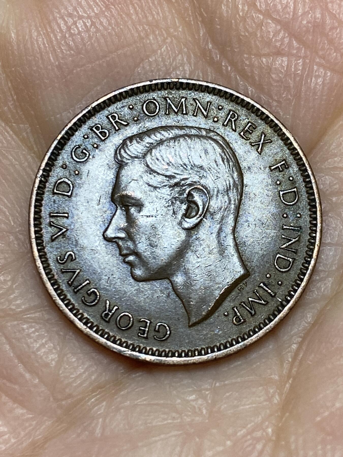 2025年第一百二十五场(总第一百五十一场）外国好品散币(免佣金) 英国🇬🇧1939年1法新(乔治六世第一版)