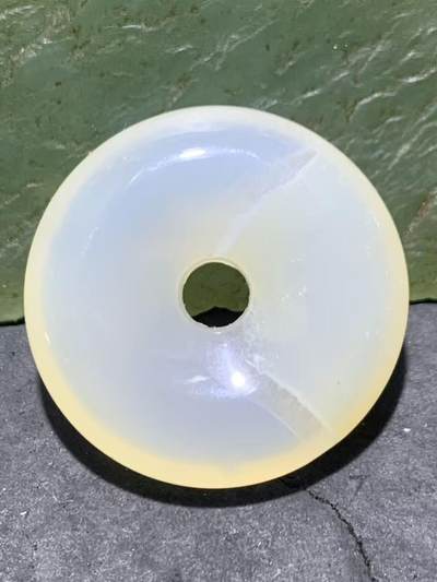 精美高玉化冰飘海洋玉髓平安扣一个！ - 精美高玉化冰飘海洋玉髓平安扣一个！