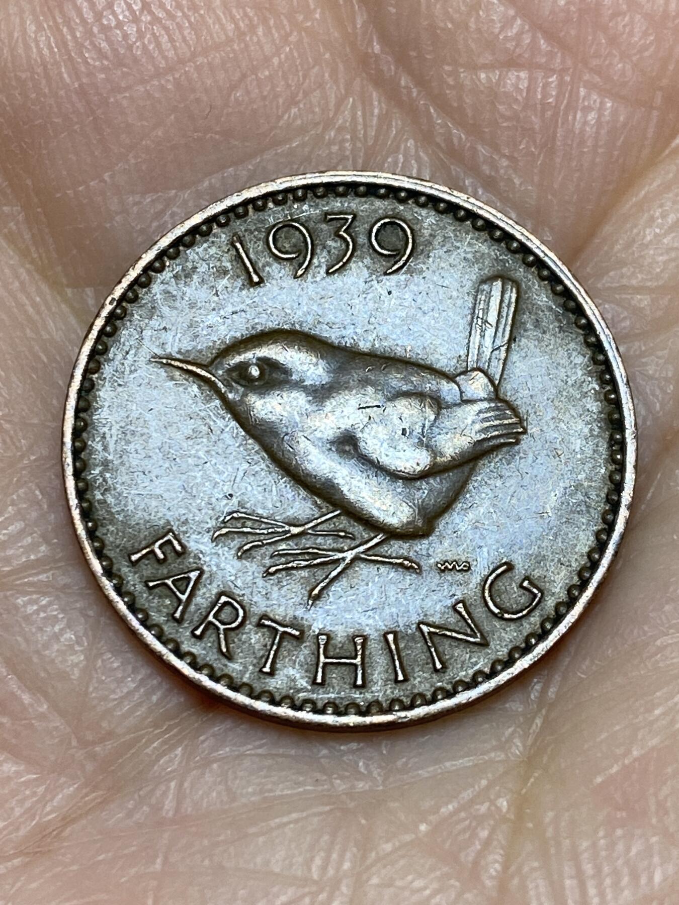 2025年第一百二十五场(总第一百五十一场）外国好品散币(免佣金) 英国🇬🇧1939年1法新(乔治六世第一版)