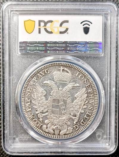 甄臻铺-世界币章拍卖（第38期）立冬小精品场，送拍享返佣金等优惠多多 PCGS-AU58 1779年德国纽伦堡城市景观泰勒大银币 五彩包浆 63分中万的品种 性价比分数 细节几乎没有磨损 更高分仅有8枚