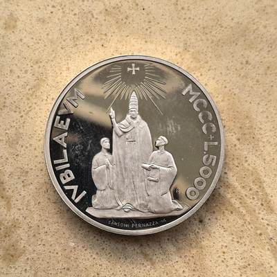 道一币馆币章第一百五十五场 - 圣马力诺2000年新千年5000里拉精制银币 18g 925S 25000