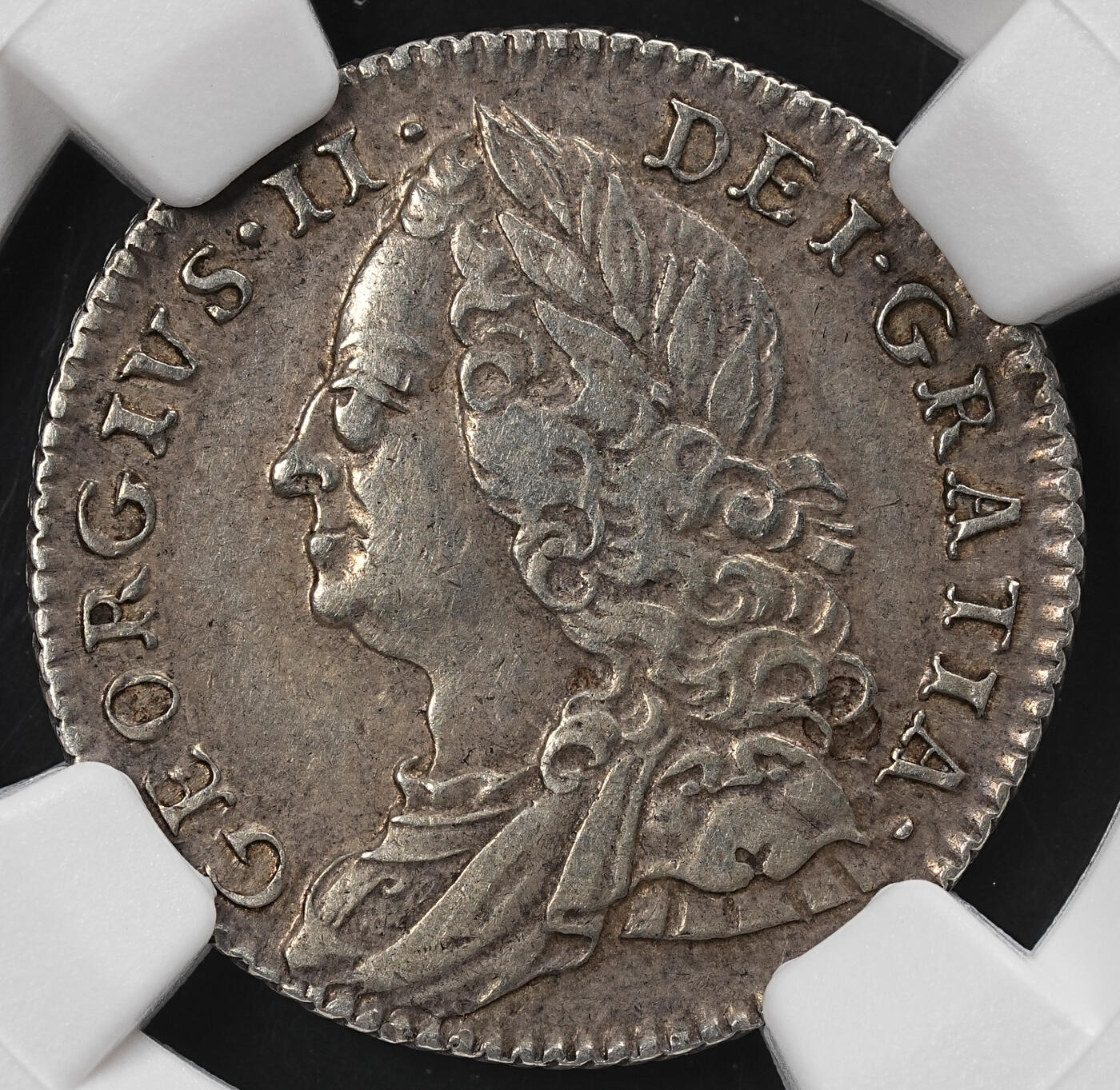 修遠堂世界钱币第九十二期 NGC XF40 1757年英国6便士银币