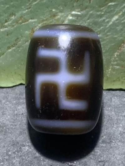 仅此一颗，精品万字符玛瑙天珠一颗， - 仅此一颗，精品万字符玛瑙天珠一颗，