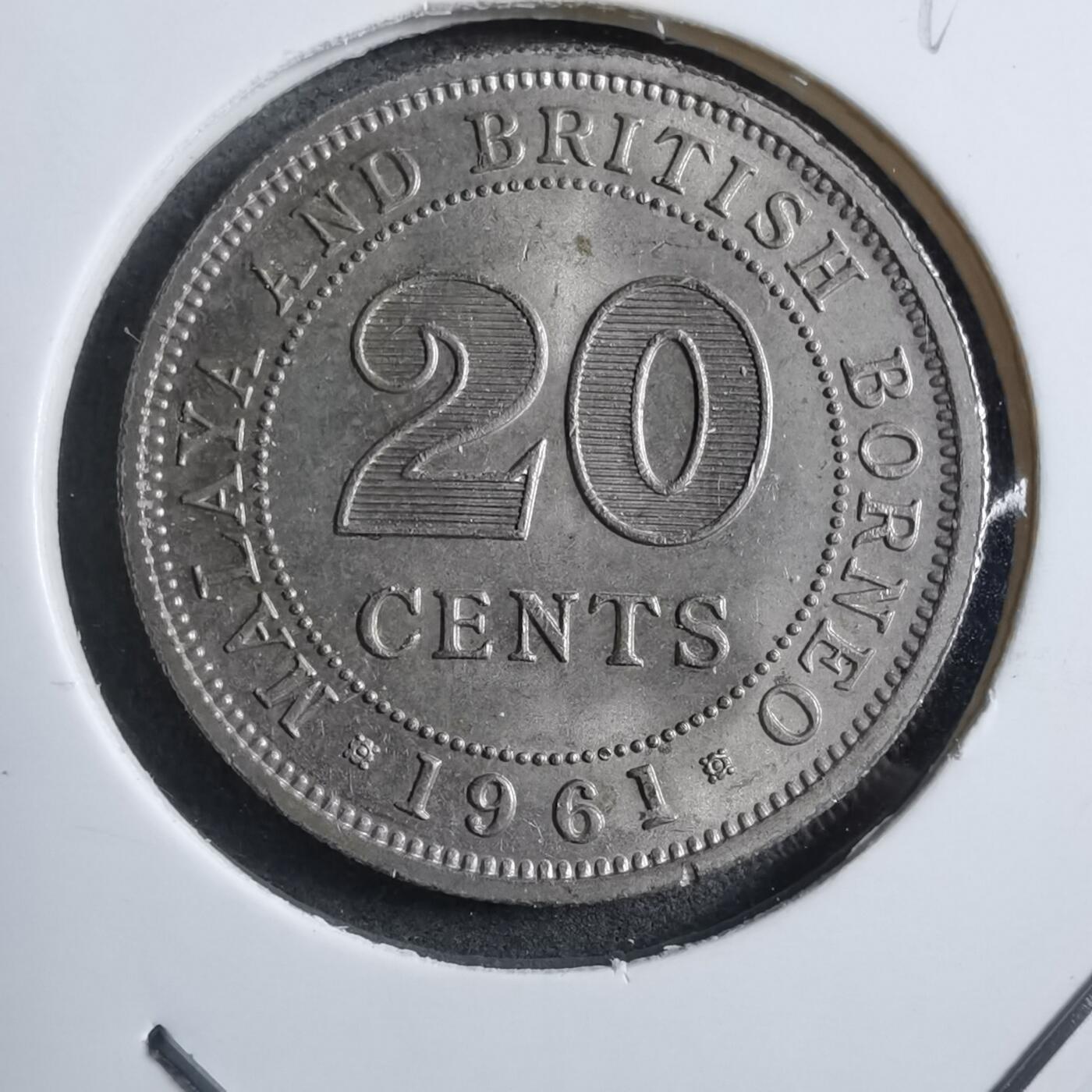 沼泽如烟--第894场 英属马来亚婆罗洲1961年20分