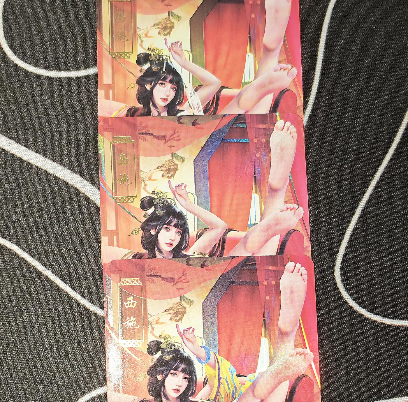 老板带我见世面，我给老板好拍场，零佣金收拍，不寄存 青鸾卡牌绝代巾帼西施金彩工艺三服饰