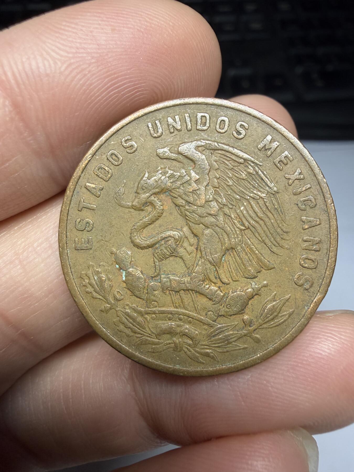 2025年集古藏今外币拍卖第十期-第3场—（总第283拍），可以寄存60天，满160元包邮。 1964年墨西哥20分