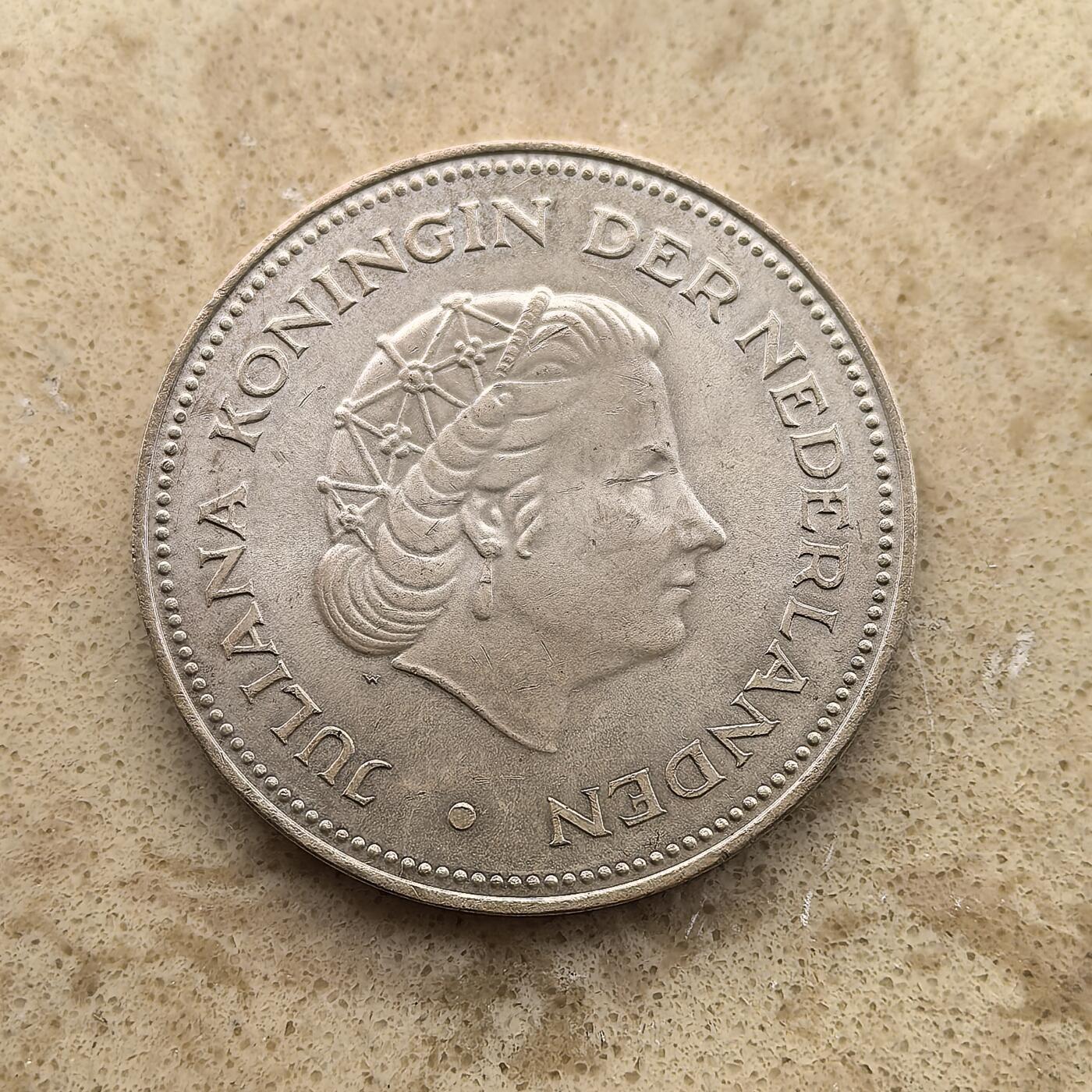 道一币馆币章第一百五十五场 荷兰1973年朱莉安娜女王登基25周年10盾银币 25g 720S