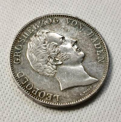 甄臻铺-世界币章拍卖（第38期）立冬小精品场，送拍享返佣金等优惠多多 1838年德国巴登 2泰勒 弗里德里希纪念碑37.12g / 41mm 仅发行4323枚，国内罕见