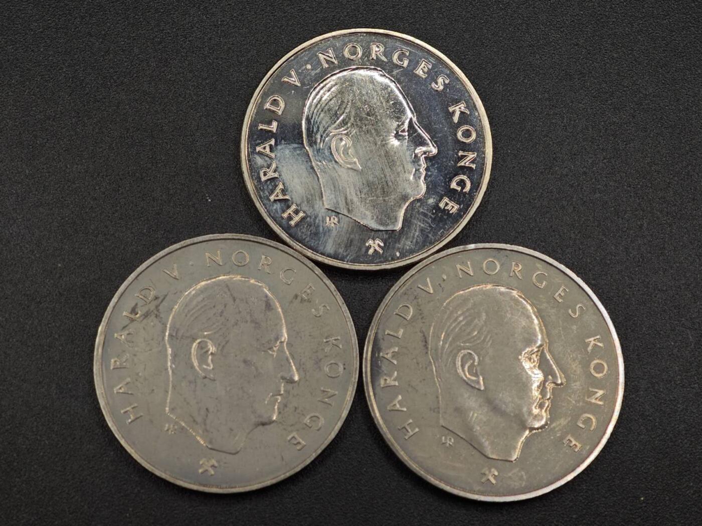 【淘币小摊】实时拍第七百九十一拍   散币纸币套币场   满百包邮可预留二周 每周一统一发货   挪威5克朗3枚