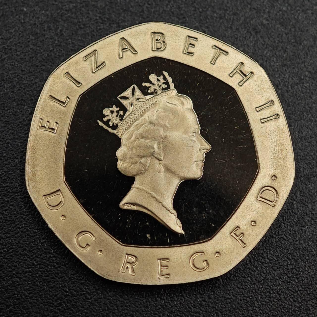 【淘币小摊】实时拍第七百九十一拍   散币纸币套币场   满百包邮可预留二周 每周一统一发货   英国1989年20便士精制镍币