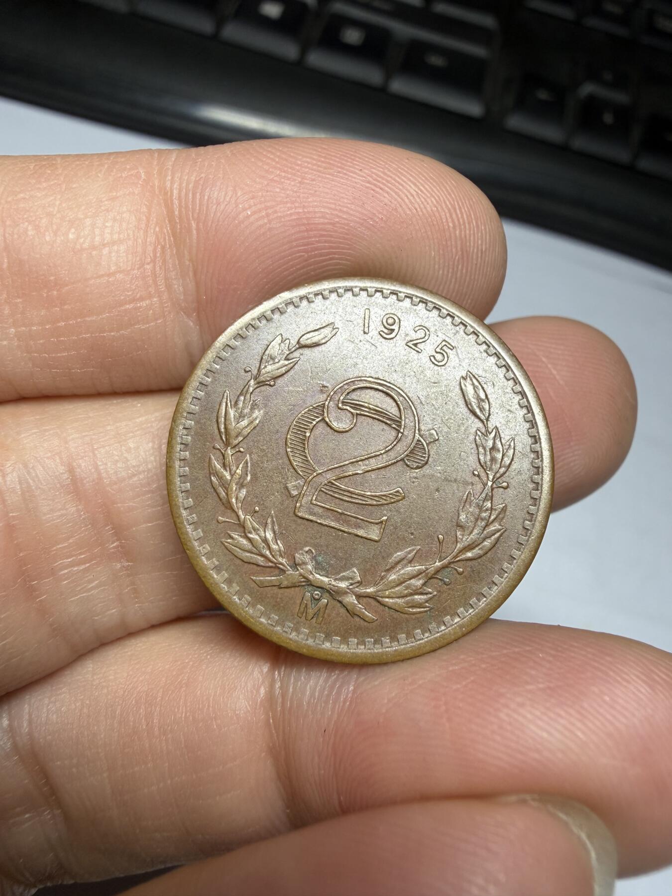 2025年集古藏今外币拍卖第十期-第3场—（总第283拍），可以寄存60天，满160元包邮。 1925年墨西哥2分