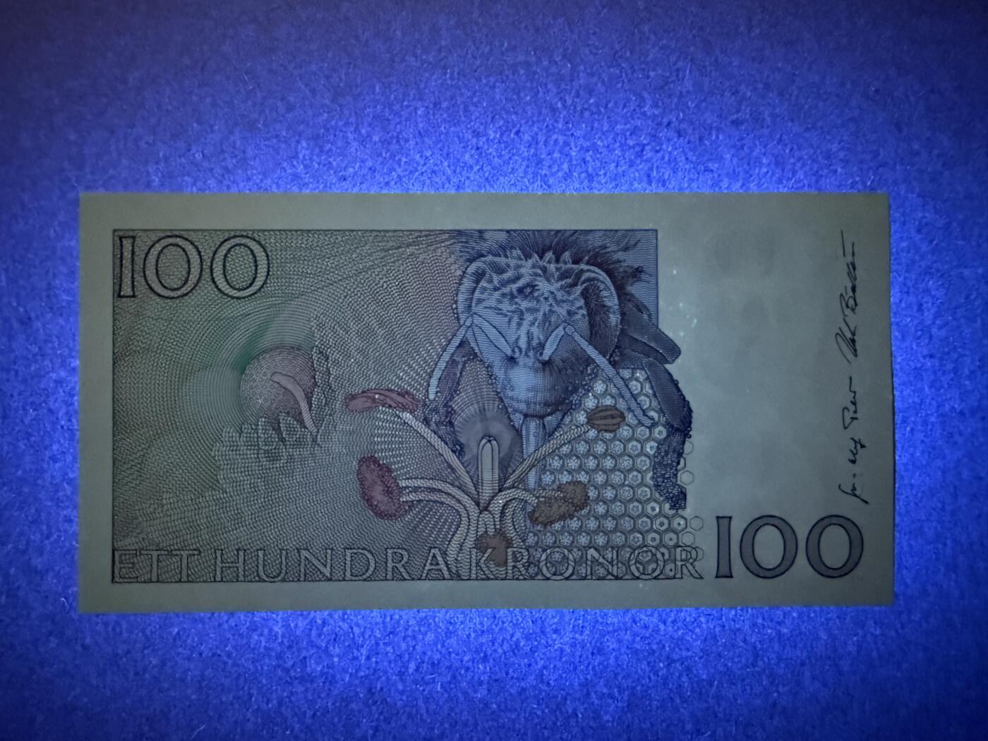 《艾美收藏》第219期-11.9周日外币畅拍场 瑞典100克朗 UNC 1998年 初版 瑞典自然科学家林奈