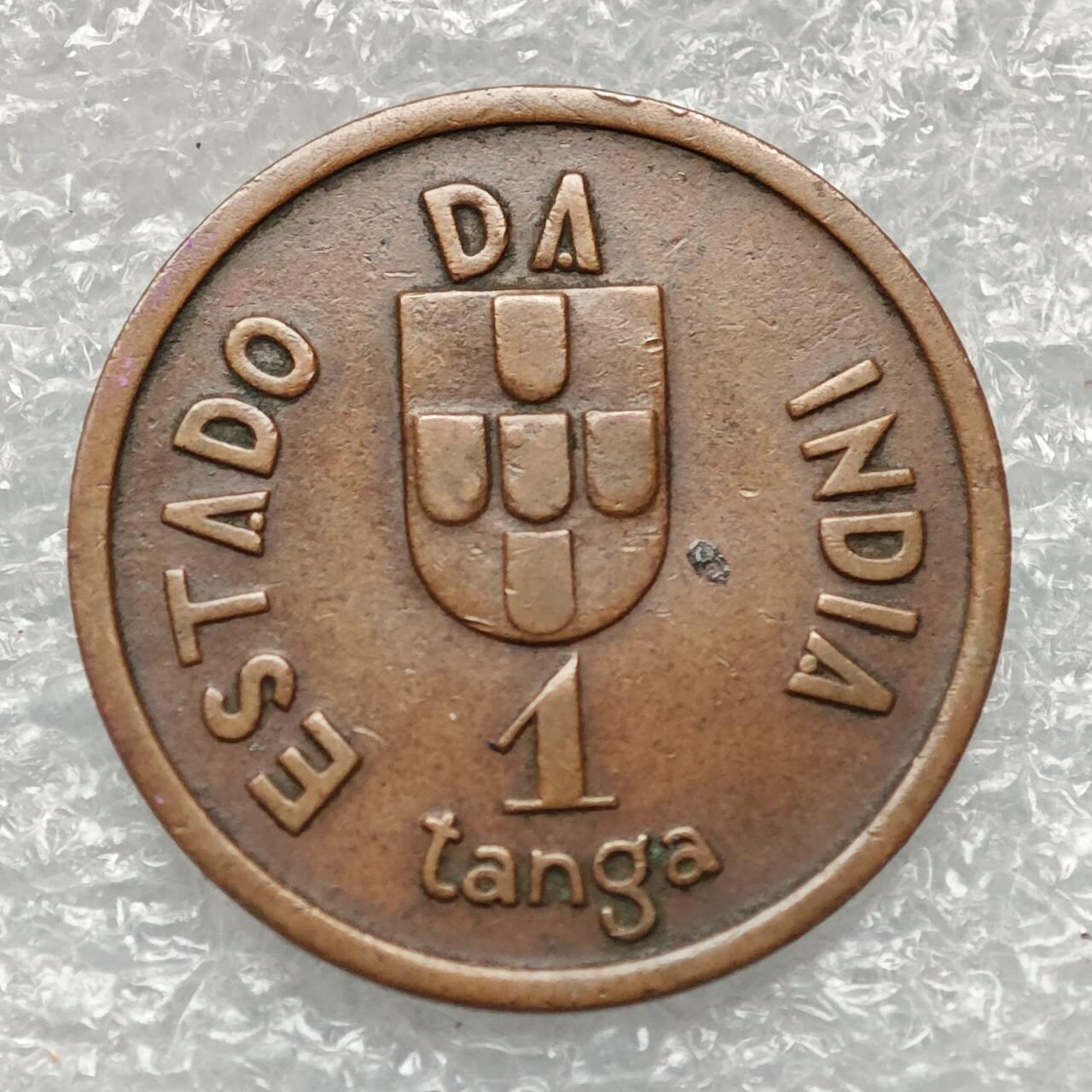 【淘币小摊】限时拍第七百九十五拍  葡属印度爪哇波兰阿根廷专场  满百包邮可预留两周  周一统一发货  葡属印度1934年1唐加铜币发行量10万枚好品相 km19