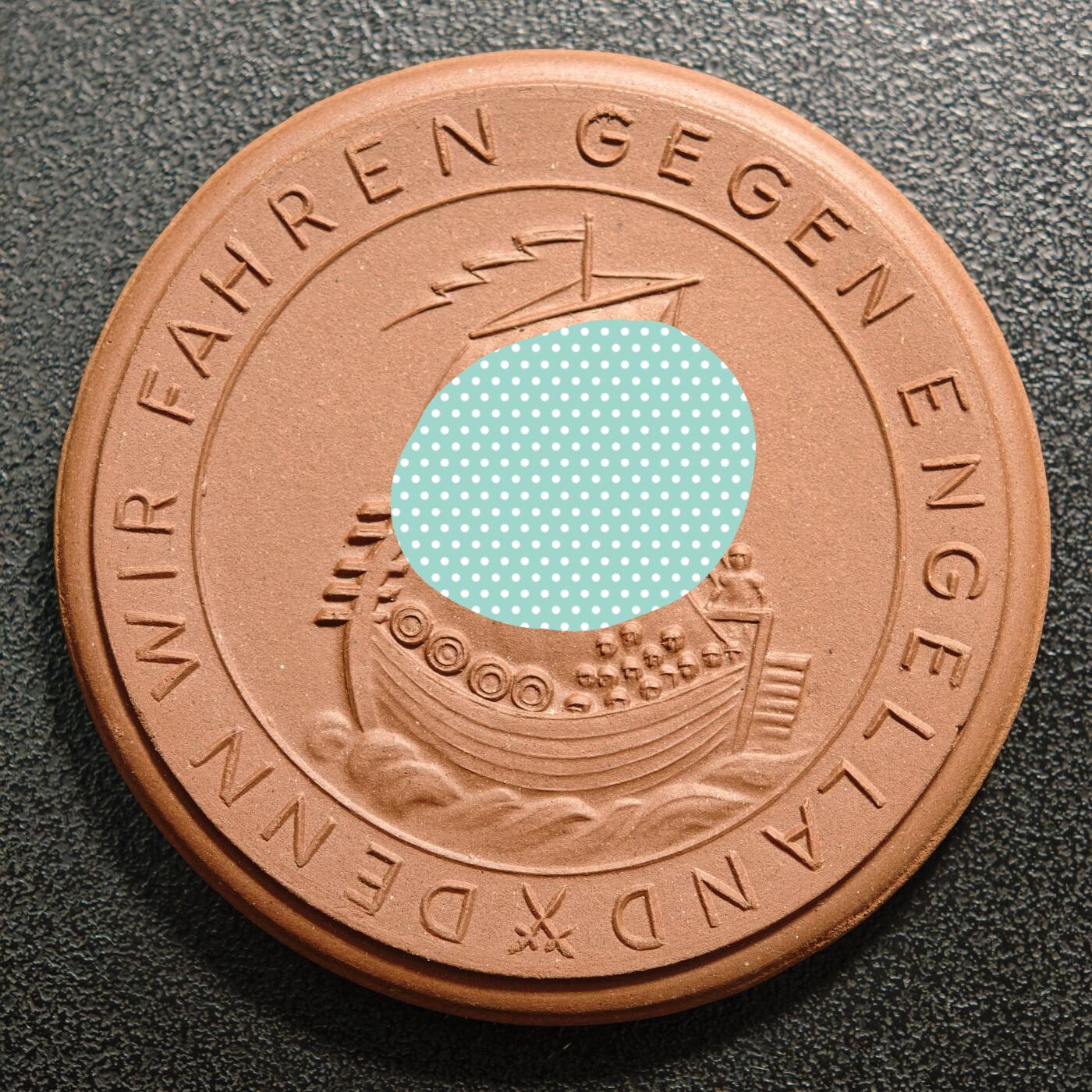 【德藏】世界币章拍卖第152期（拍品征集中~欢迎藏友联系） 1940年 德国攻打挪威陶瓷纪念章 少见品种 直径约：51.3mm；重约：21.4g（原图请联系客服）