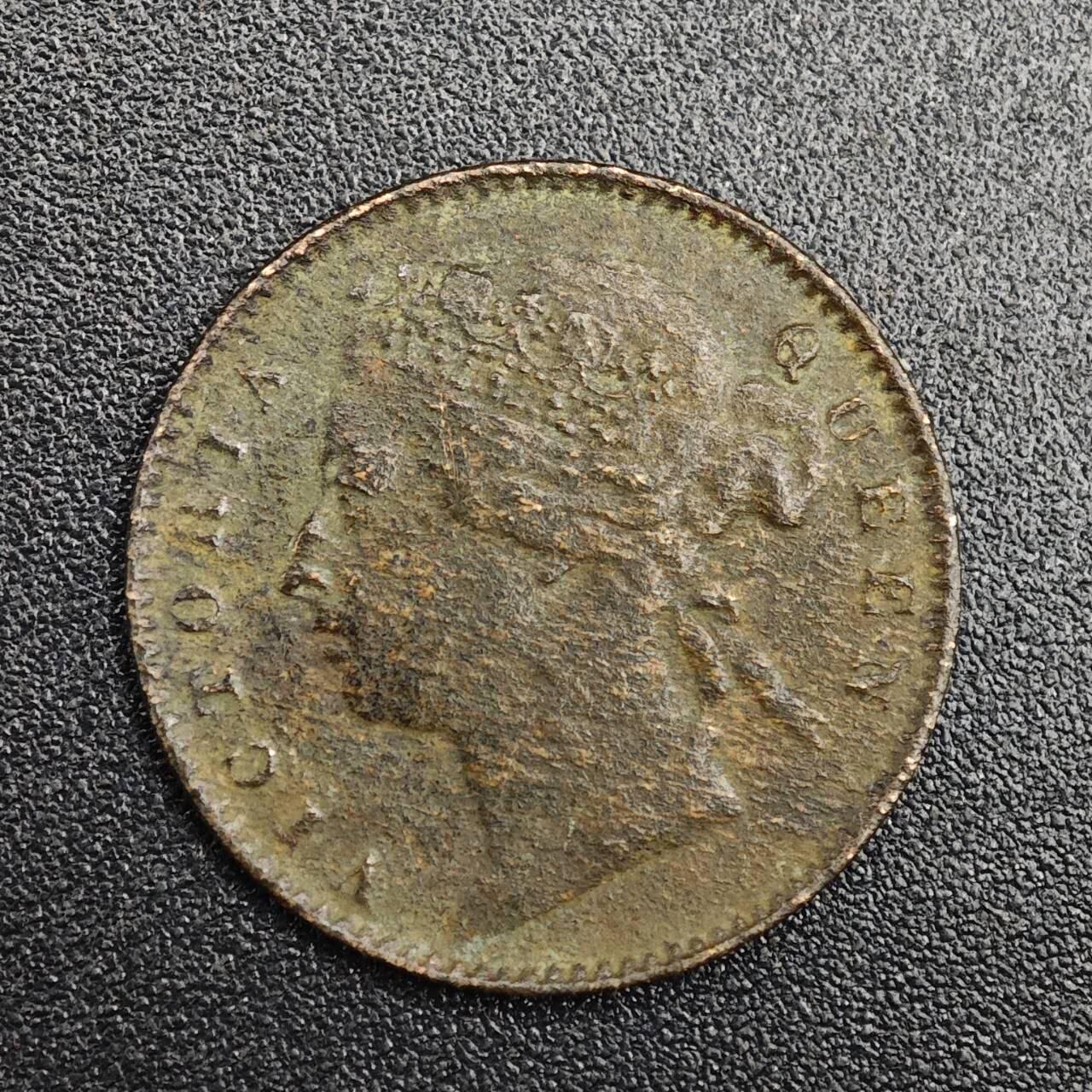 【淘币小摊】实时拍第七百九十一拍   散币纸币套币场   满百包邮可预留二周 每周一统一发货   海峡1884年维多利亚1/4分铜币