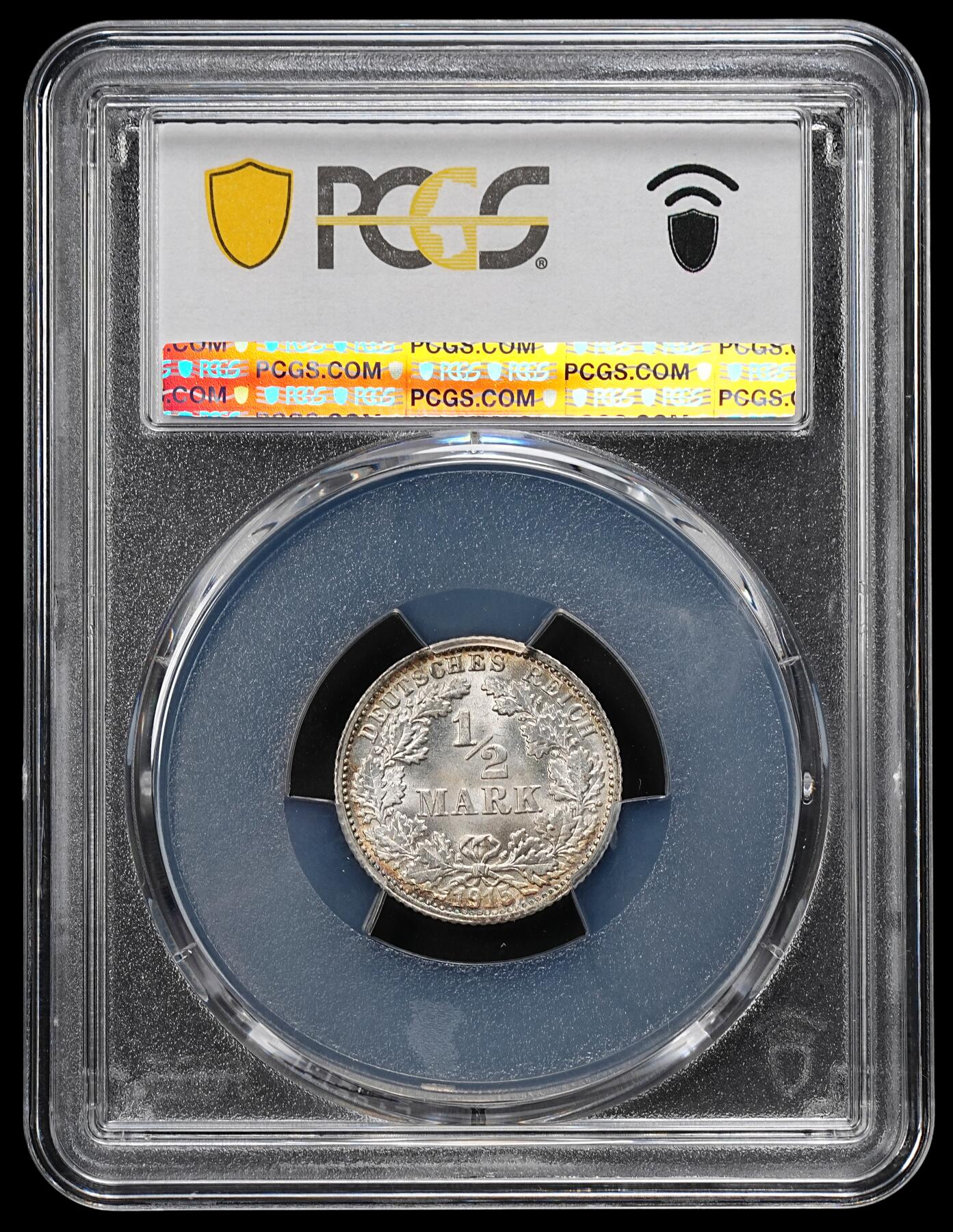 修遠堂世界钱币第九十二期 PCGS MS67 1915年德国1/2马克银币 F厂铭