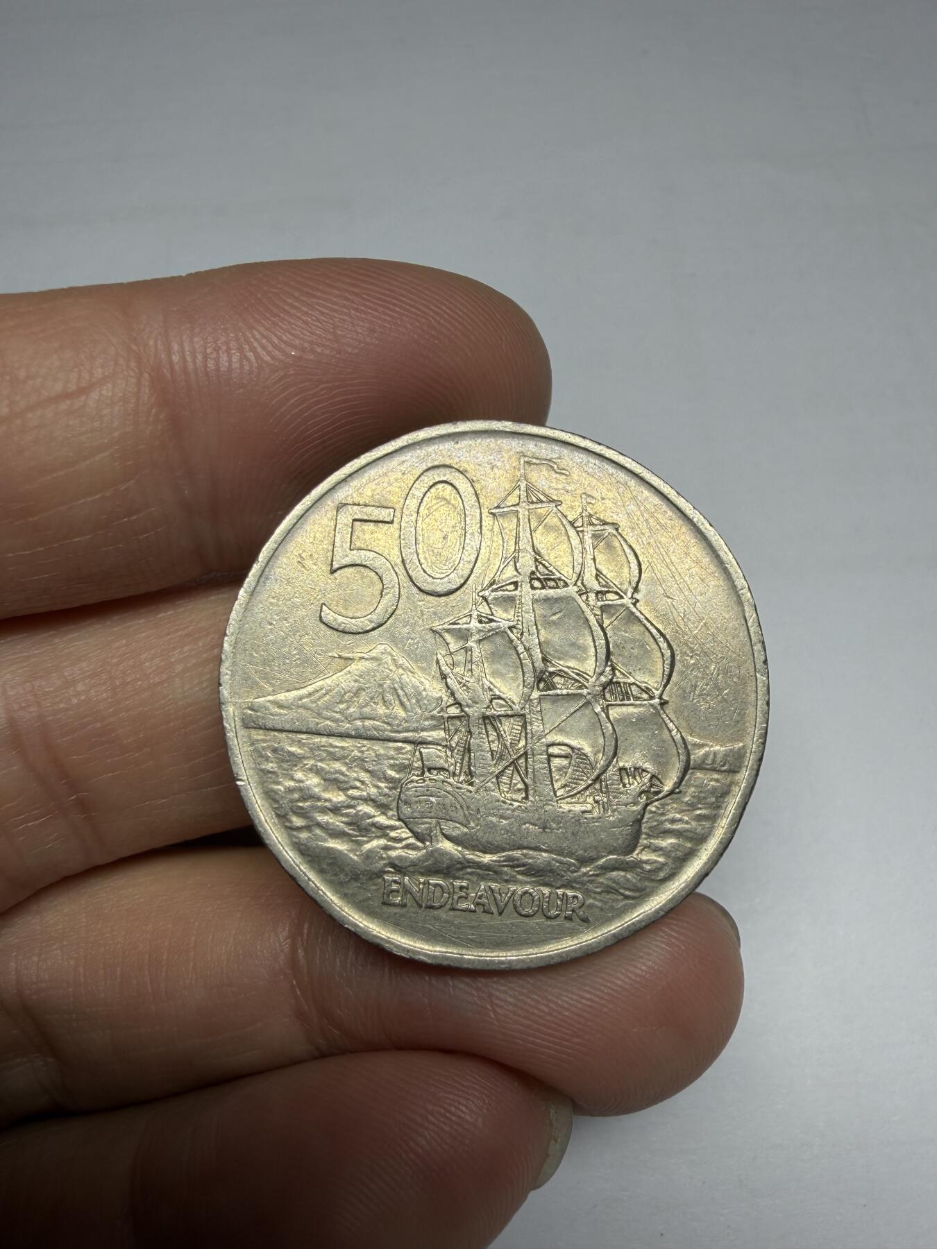 2025年集古藏今外币拍卖第十期-第4场—（总第284拍），可以寄存60天，满160元包邮。 1967年新西兰50便士