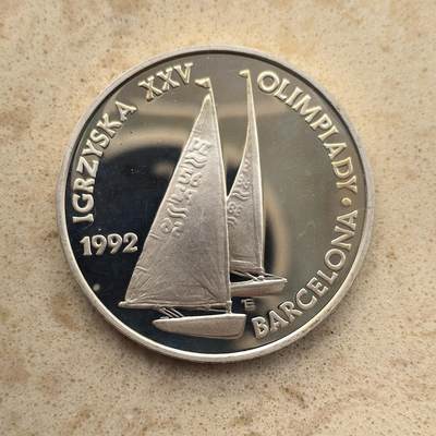 道一币馆币章第一百五十五场 - 波兰1991年巴塞罗那奥运会200000兹罗提银币 31.1g 925S 20000