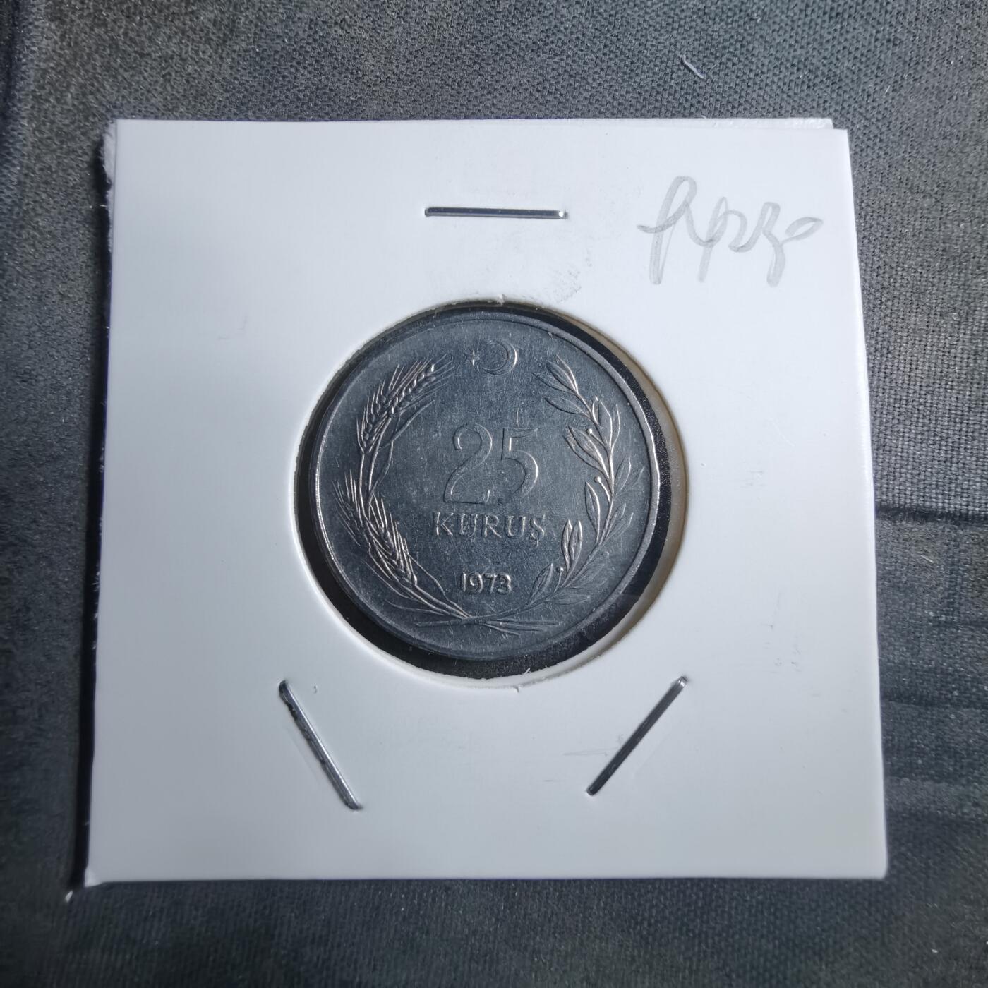 沼泽如烟--第894场 土耳其1973年25库鲁