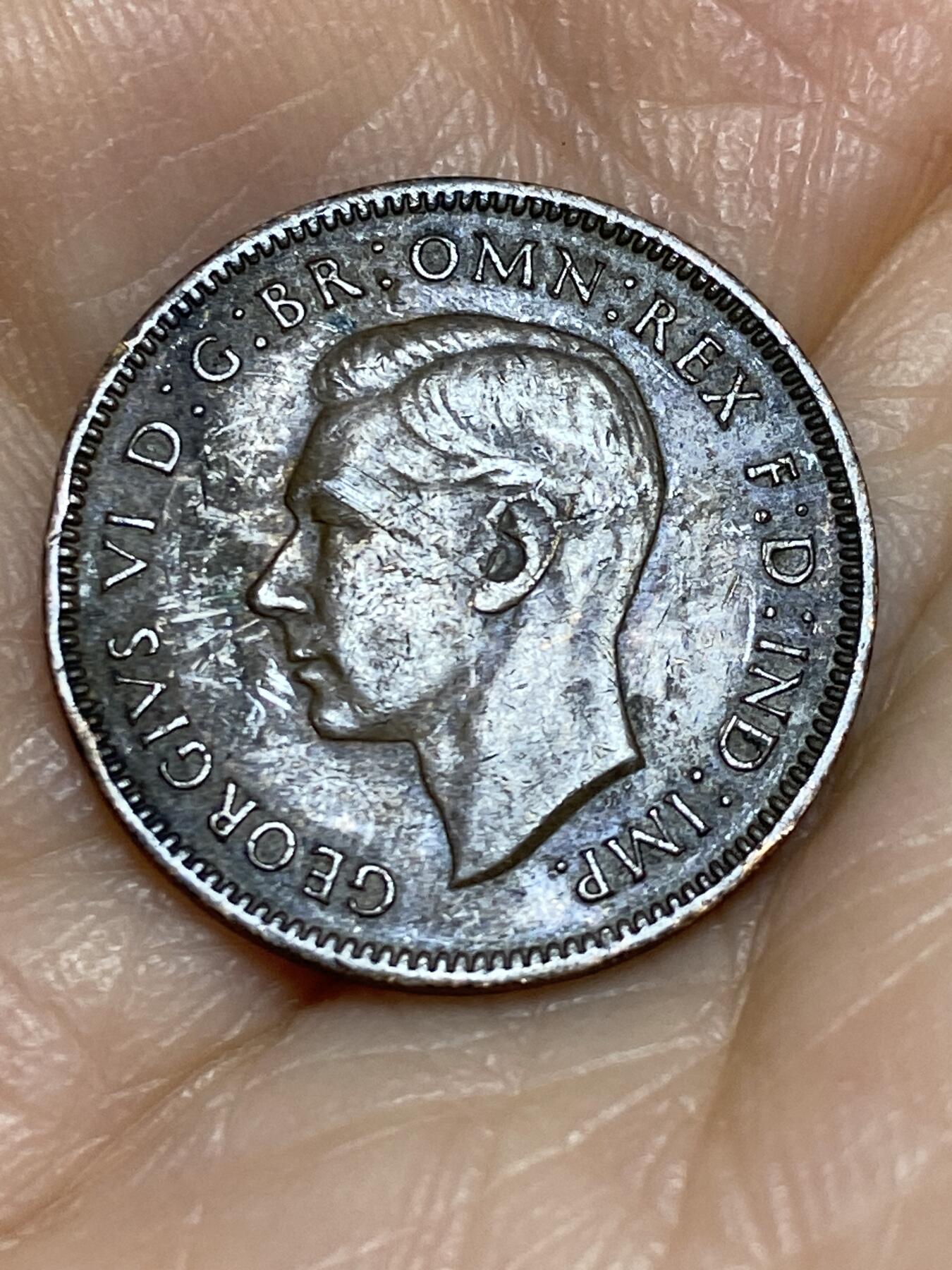 2025年第一百二十五场(总第一百五十一场）外国好品散币(免佣金) 英国🇬🇧1942年1法新(乔治六世第一版)